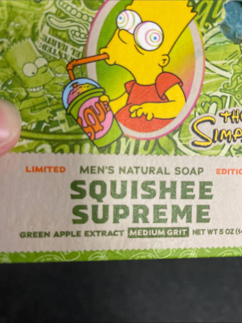 Dr. Squatch Squishee Supreme Limited Edition The Simpsons Soap Bar Bart NWT - Picture 2 of 3